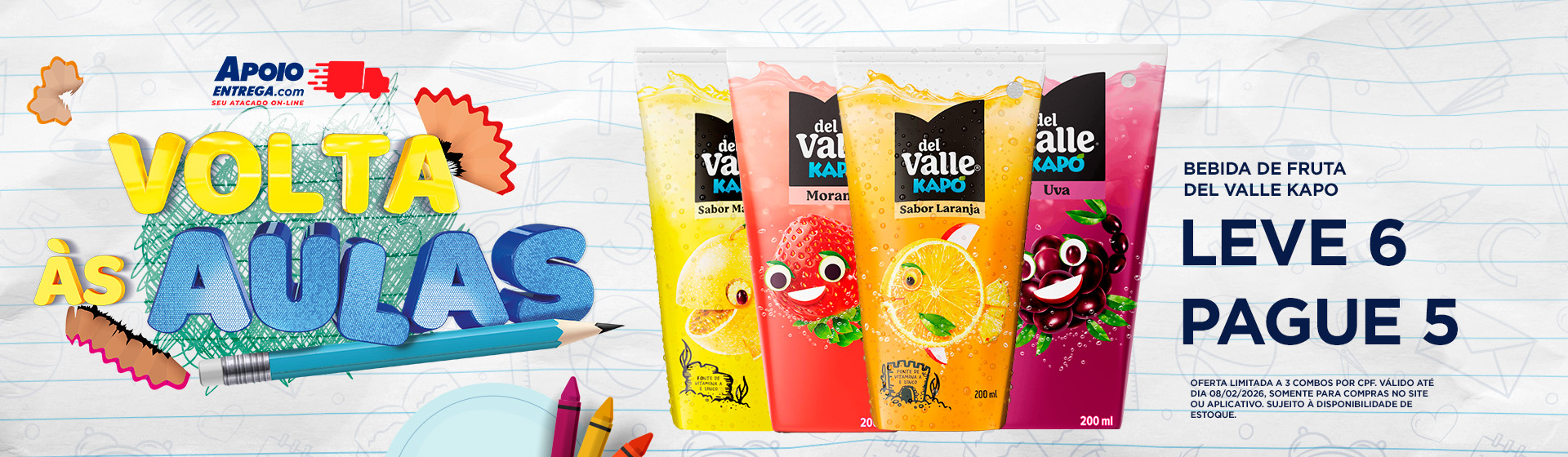 Bebida de Fruta Del Valle Kapo 8/2